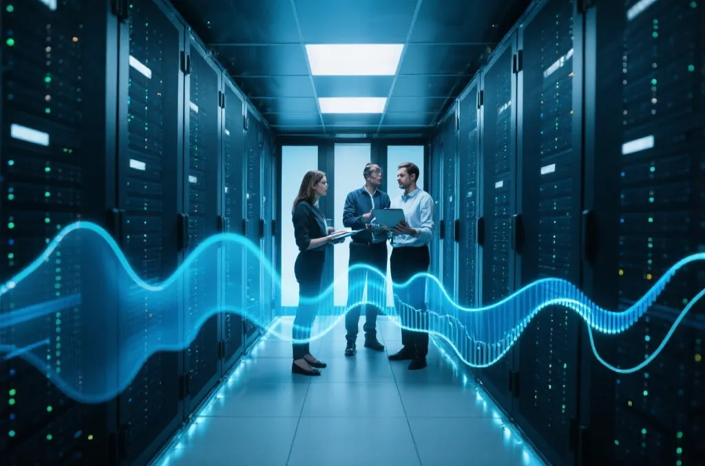 技术团队在数据中心监控开奖系统